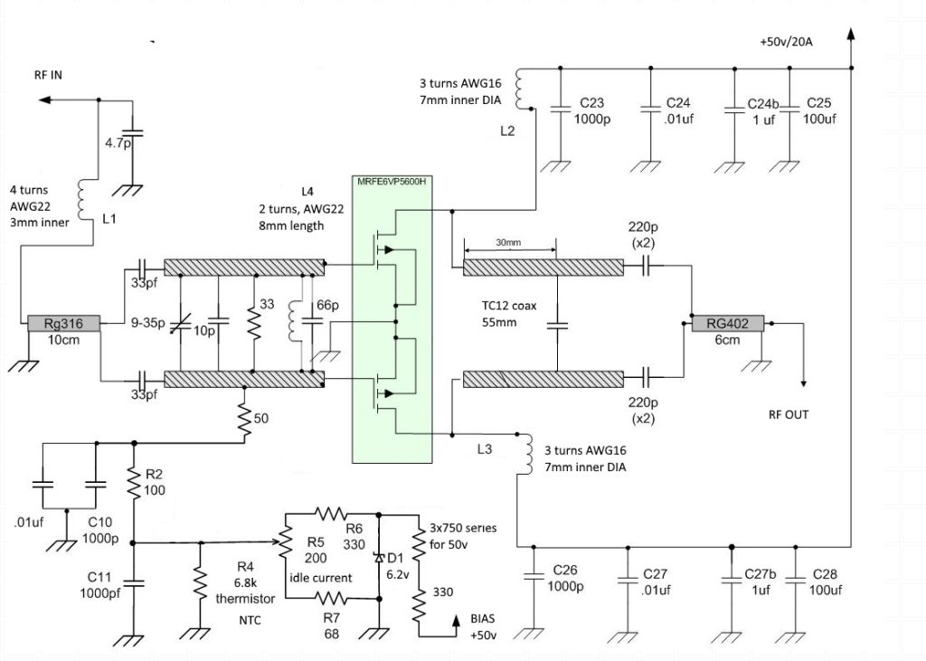 500W1KW 432MHz LDMOS Power Amplifier kit Online Store